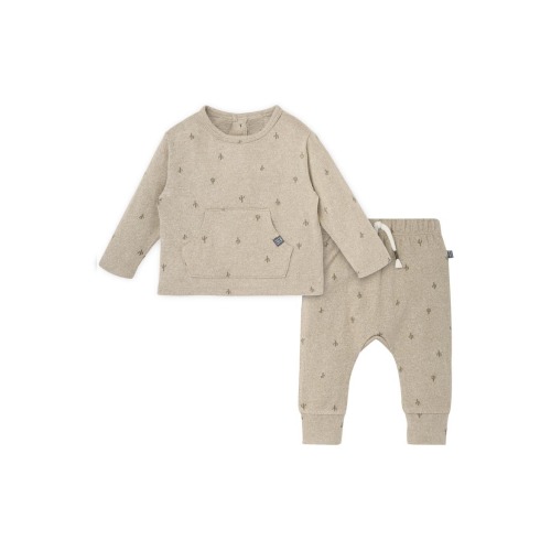 Brushed Hacci Top and Pant Set