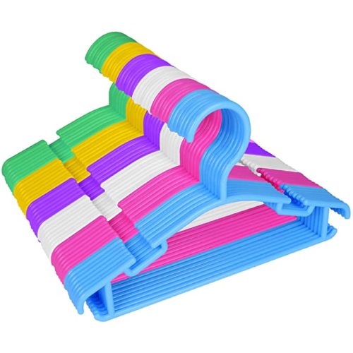 GoodtoU 60Pack Baby Clothes Hangers for Closet Plastic Small Kids Hangers Childrens Nursery Hangers Infant
