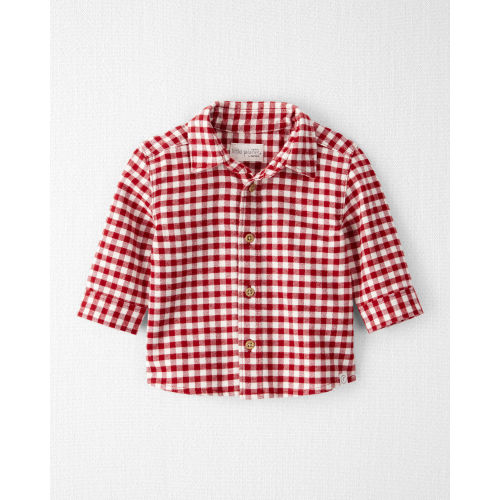 Baby Boy Plaid Organic Cotton Button-Front Flannel Shirt - Little Planet | Carter's