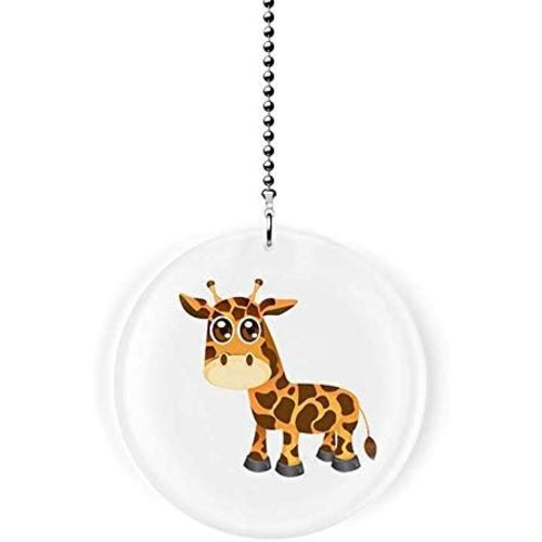 Safari Giraffe Peeper Fan/Light Pull