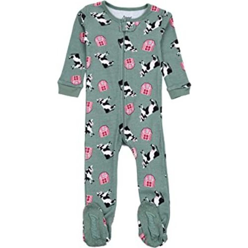 Leveret Kids Pajamas Baby Boys Girls Footed Pajamas Sleeper 100% Cotton (Size 6-12 Months-5 Toddler)