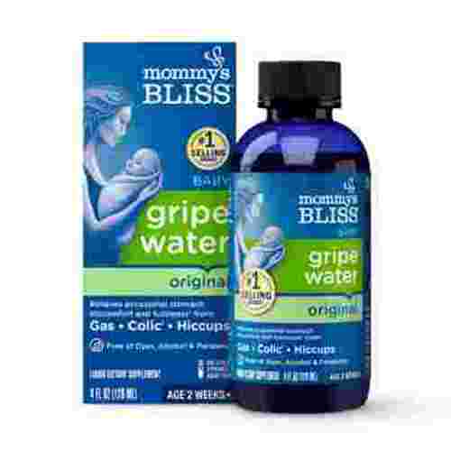 Mommy's Bliss Gripe Water Original, Relieves Stomach Discomfort, Pediatrician-Recommended, 4 fl oz