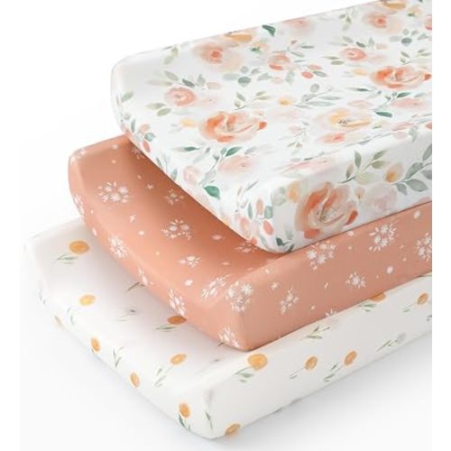 Diaper Changing Pad Cover Girl 32"x16" 3-Pack for Changing Table Pad