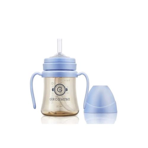 Grosmimi PPSU Straw Cup - 6oz (6 Months+) Skyblue 6oz