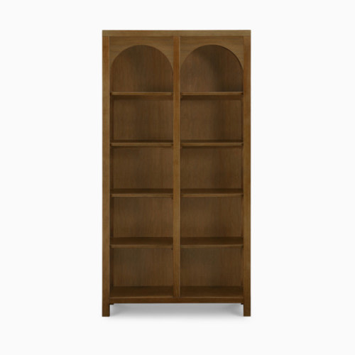 Eloise Assembled Bookcase - Natural Walnut