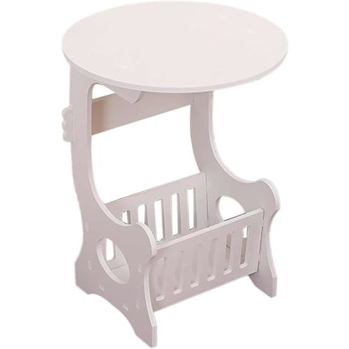 Modern Mini Coffee Table Round Side Table Lift Rack for Living Room Bedroom Small