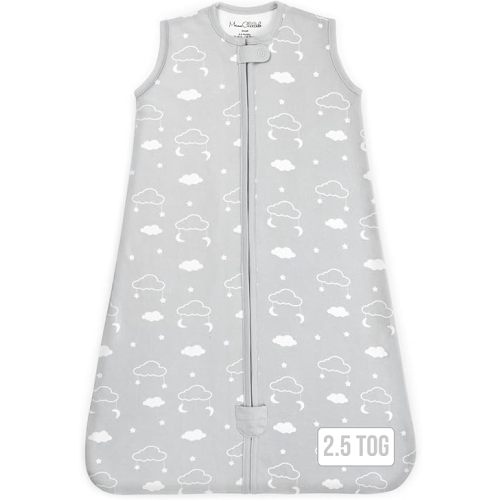 Mama Cheetah Baby Sleep Sack 2.5 TOG, Winter Baby Sleeping Bag with 2-Way Zipper, Organic Cotton Swaddle Transition Wearable Blanket for Boy Girl Infant Toddler, 6-12 Months, 1-Pack