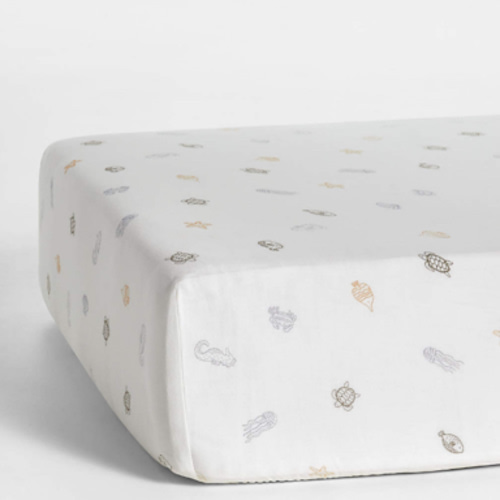 Supersoft Sea Dreams Organic Cotton Baby Crib Fitted Sheet