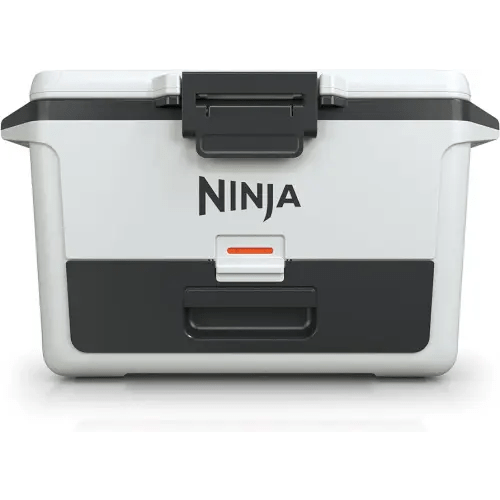 Ninja FB151WH FrostVault 50qt Hard Cooler with Dry Zone, Integrated Fridge-Temp Dry Storage Drawer, Premium Heavy-Duty Insulated Cooler, Keeps Ice for Days, Cloud White