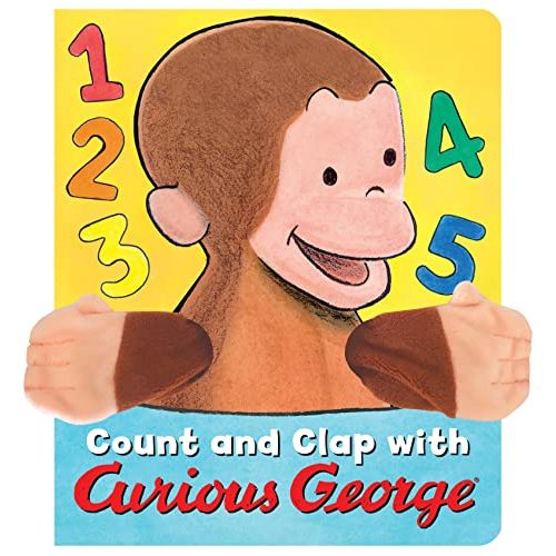 Count and Clap with Curious George Finger Puppet Book: A cuddly finger puppet book that helps toddlers count from one to five while clapping along with George