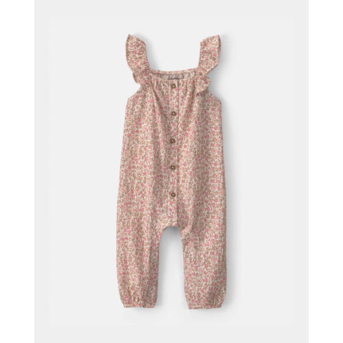 Baby Girl Floral Jumpsuit - Pink | Carter's