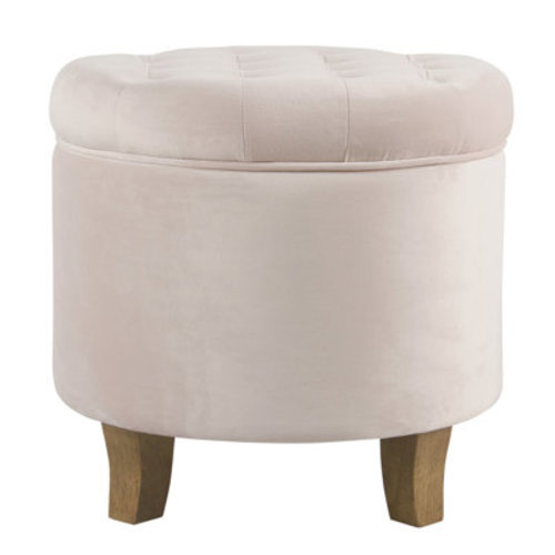 Gracie Oaks Paymar 19" Wide Tufted Round Storage Ottoman & Reviews | Wayfair