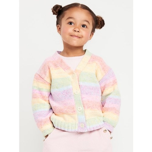 Textured Ombré Cardigan Sweater for Toddler Girls