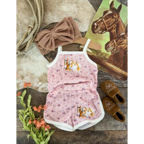 Three Is A Charm Floral Set- Baby/Toddler – theFRINGEDpineapple