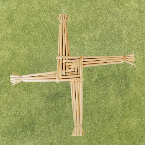 Brighid's Cross - wall decor - straw - wheat weaving -  corn dolly - Irish