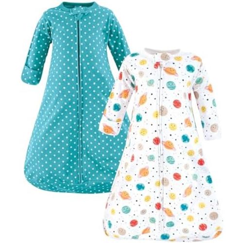 Hudson Baby BabyCotton Long-Sleeve Wearable Sleeping Bag, Sack, Blanket