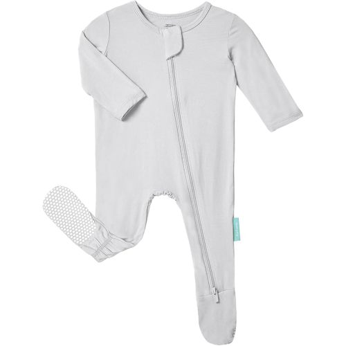 PurComfy Baby Zipper Footie Pajamas, Supersoft Bamboo