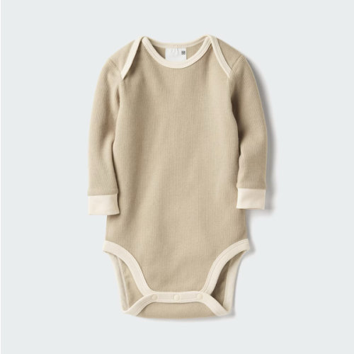 Baby Baby Long Sleeve Bodysuit | Ribbed | Open Front | UNIQLO US