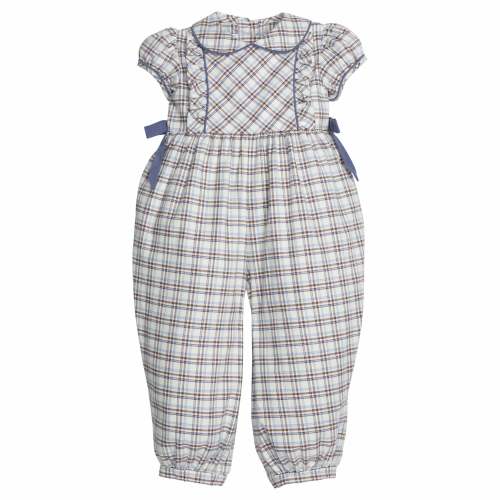 Hazel Romper - Clarkson Plaid
