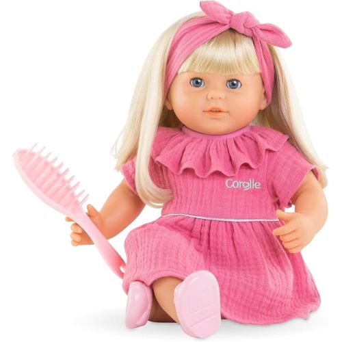 Corolle Jade - 14" Soft Baby Doll with Vanilla Scent, Pink Outfit & Sleeping Eyes for Girls Ages 18 Months+, Cute Reborn Realistic Baby Dolls for 2 Year Old Girls