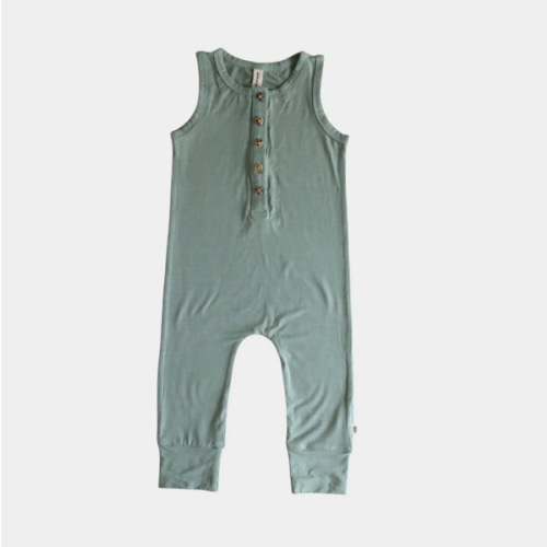 Babysprouts Henley Tank Romper | Sage