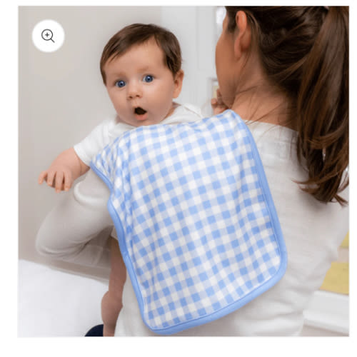 Burp Cloth - Blue Gingham – Sugar Bee Clothing