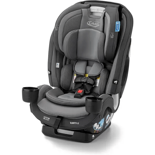 Graco SlimFit3 LX 3-in-1 Slim Car Seat, Rear Facing, Forward Facing to Highback Booster Car Seat, Kunningham