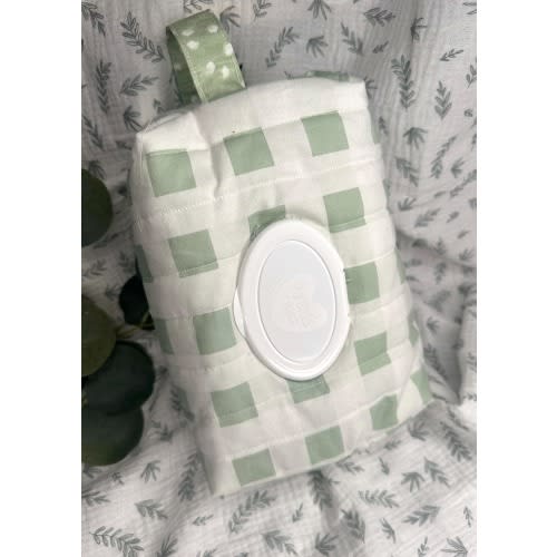 Handmade Quilted Diaper and Wipe Pouch