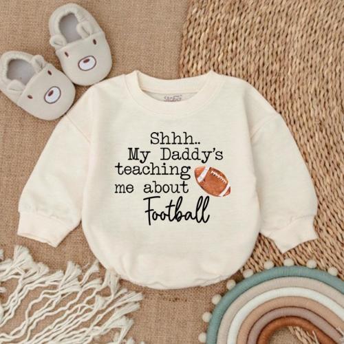 My First Football Season Baby Romper: Newborn Outfit