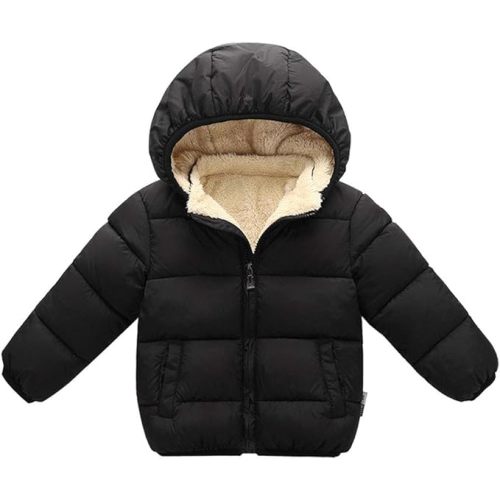 Baby Boys Girls Toddlers Winter Coats Puffer Jacket Hooded Down Snow Jacket Coat Outerwear