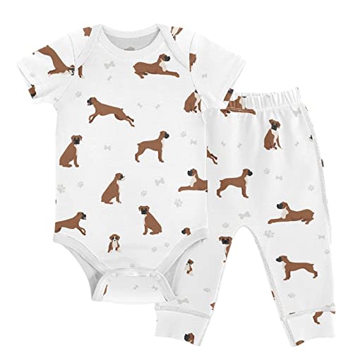 vvfelixl Baby Bodysuits Pants Sets Gnome Mushroom Short Sleeve Baby Clothes for Boys Girls 3M