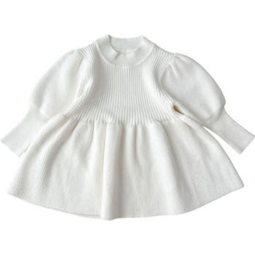 Harley Long Sleeve Cotton Sweater Dress, 0-3M