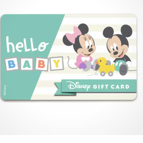 Mickey and Minnie Mouse ''Hello Baby'' Disney Gift Card | Disney Store