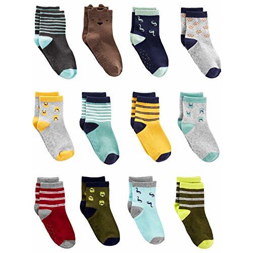 Simple Joys by Carter's Unisex Babies' Crew Socks, 12 pairs