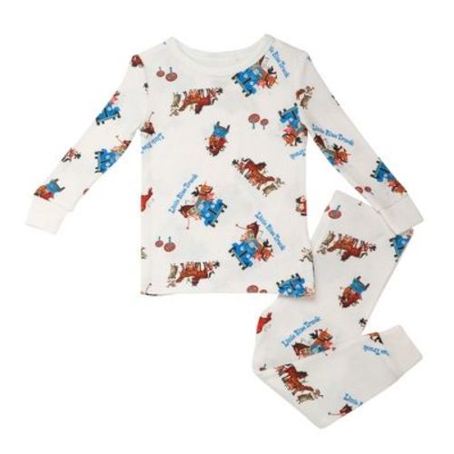 Little Blue Truck Snug Fit Kids Pajamas, Cream Print, 5T