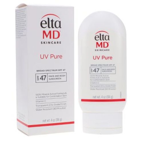 EltaMD UV Pure Broad Spectrum SPF 47 Face and Body Sunscreen 4 oz