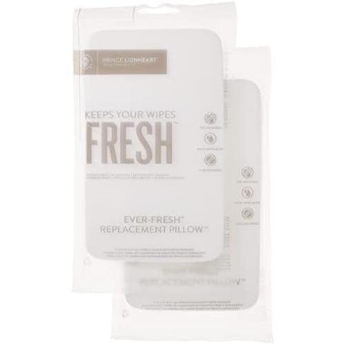 Prince Lionheart Ever-Fresh Wipe Warmer Replacement Pillows for Ultimate Baby Wipe Warmer That Keeps Baby Wipes Warmer Fresh, Prevents Discoloration or Drying Out Of Baby Wipes - 2 Pack