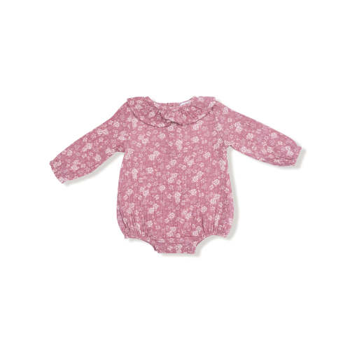 Ruffle Collar Bubble Bodysuit, Bandana Floral