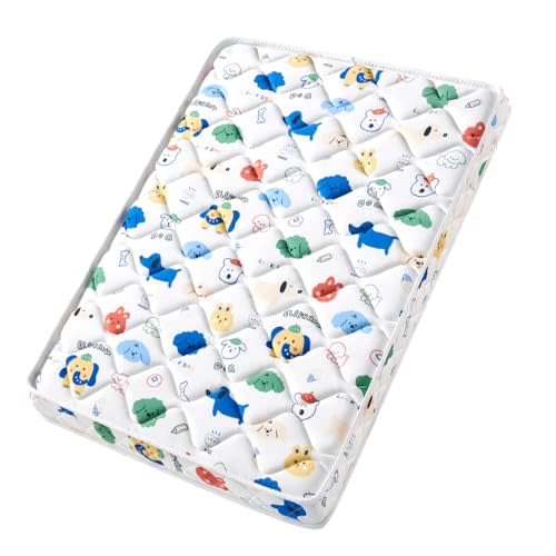 Pack and Play Mattress - 38" x 26"- Premium Cotton Fabric Safety Reinforced Play Yard Mattress - Fits for Graco & Baby Trend & Pamo Babe Playard, Firm Support and Comfort Foam