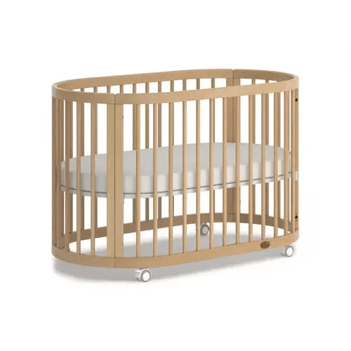Boori Oasis Oval Cot Beech | Baby Bunting AU