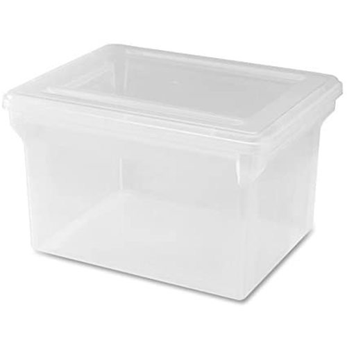 Amazon.com: Lorell LLR68925 Letter/Legal Plastic File Box, 1 EA : Office Products
