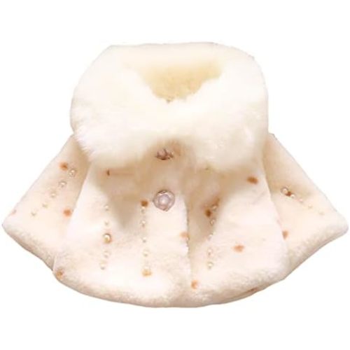 Faux Fur Coat Newborn Infant Baby Girl Jacket Cape Cloak Poncho 0-3 Years