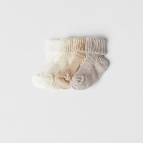 FOUR-PACK OF COLORFUL SOCKS - Light beige | ZARA United States