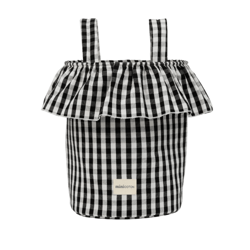 Vichy Basket - Black + White