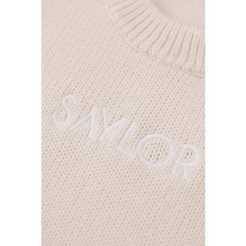 Embroidered Knit Sweater Bubble Romper in Ash | Caden Lane