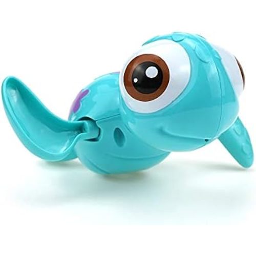 DUCKBOXX XX Wind-up Swimming Sea Turtles Bath Toy, No Battery Mold-Free Anti-Rust Interactive Montessori Toy for Kids 18M+ (Blue)