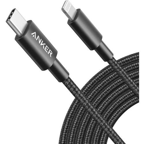 Anker 10 ft Black High-Speed USB-C to Lightning