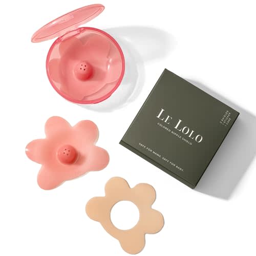 Le Lolo Colored Nipple Shield & Sticker for Breastfeeding | Latch Issues, Tongue Tie, Nipple Pain, Flat or Inverted Nipples