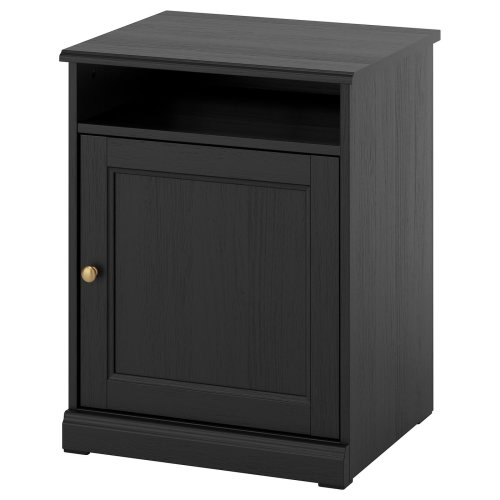 FÅGELFJÄLLET Nightstand - black oak effect 20 1/2x18 1/8x26 "