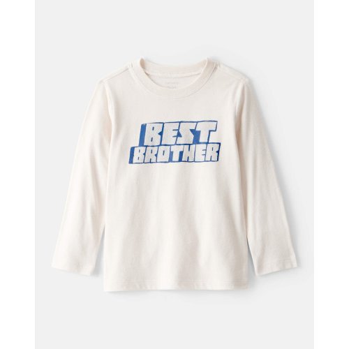Toddler Boy Best Brother Long-Sleeve Graphic Tee - White | Carter's